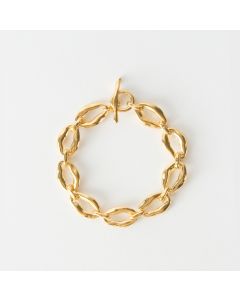 Molten Chain Armbånd - Gold Plated