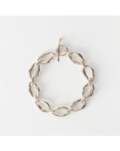 Molten Chain Armbånd - Silver Plated